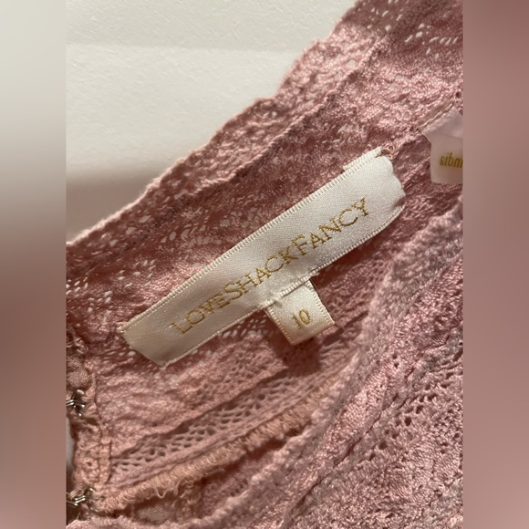 Like new Loveshackfancy pink cheri dress in Sz 10 - Picture 8 of 9